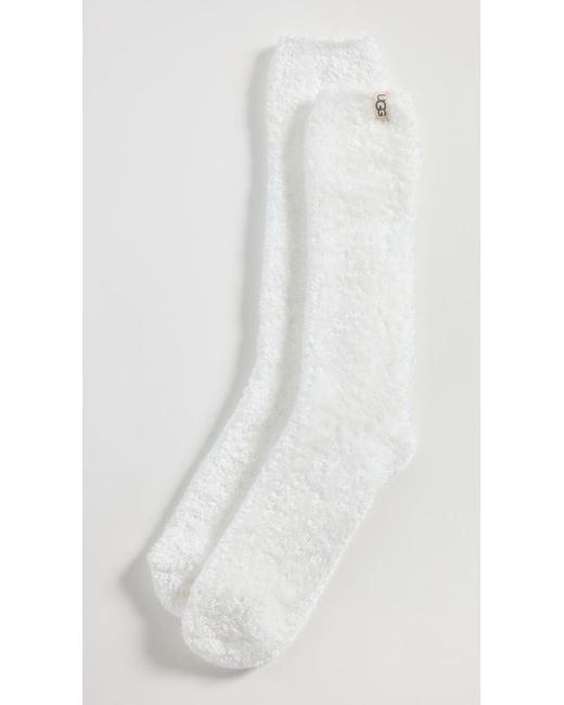 Ugg White Leda Cozy Socks
