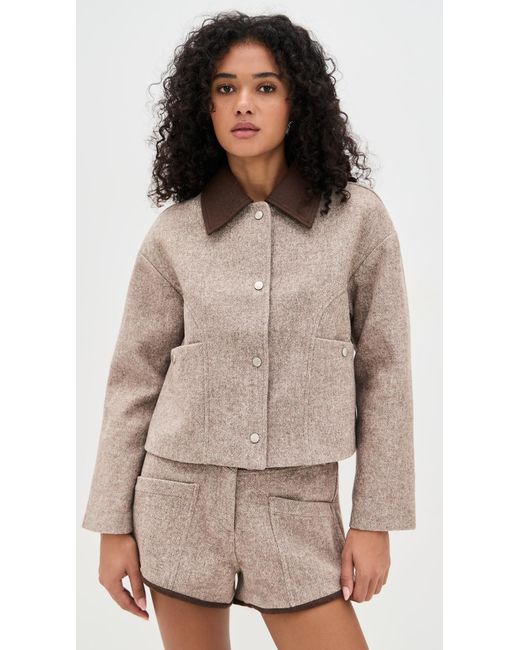 Line & Dot Brown Ingrid Jacket