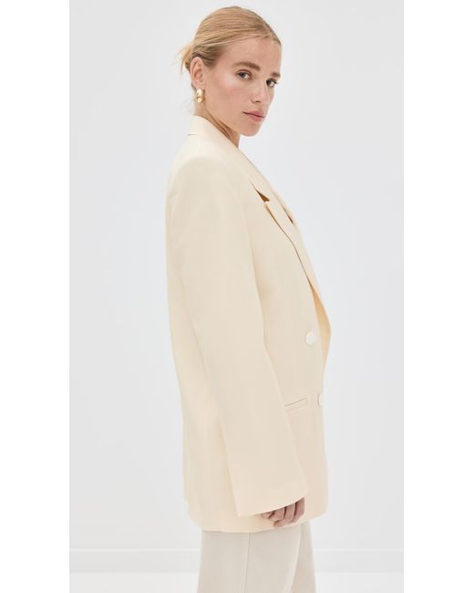 Rohe Natural Double Breasted Blazer