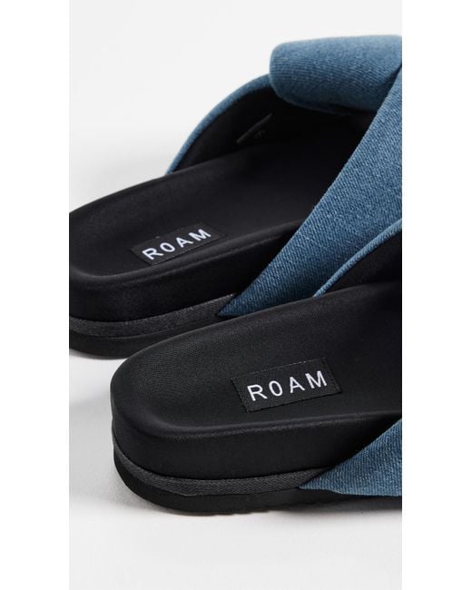 Roam Blue Foldy Puffy Slides