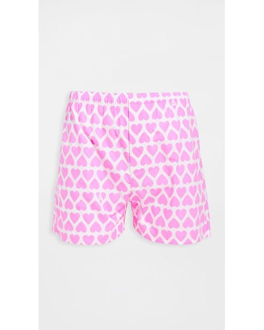 Ami Paris Cotton Boxers in Pink for Men Lyst