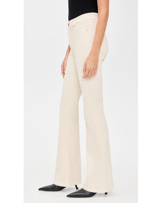 DL1961 White Bridget Bootcut High Rise Instasculpt Jeans
