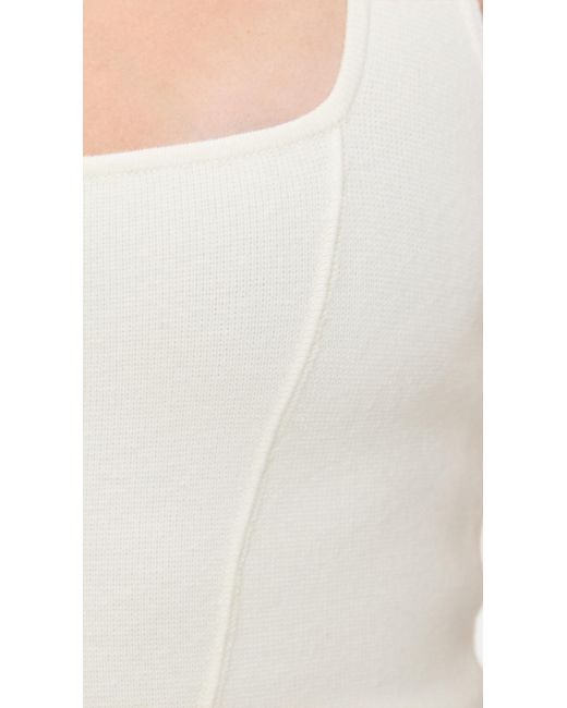 Fleur du Mal Blue Sofia Thong Bodysuit