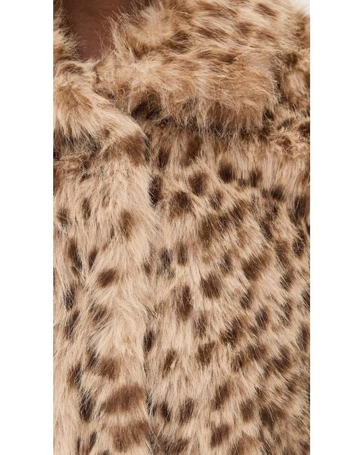 Bailey Rose Brown Leopard Fur Coat
