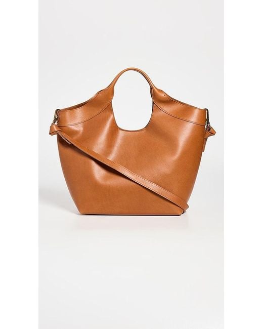 Madewell The Sydney Cutout Tote In Leather in Brown Lyst