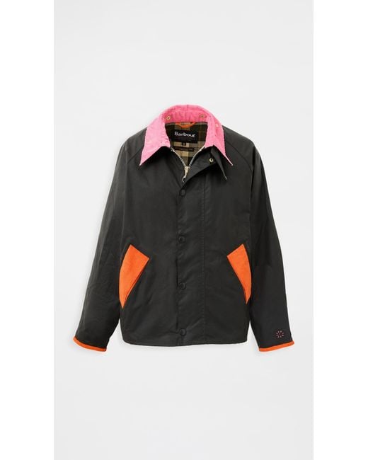 ✨極美品・完売品✨MOUNTEN.flower boa blouson 140 Flower Mountain Barbour X Tranport Wax Jacket Olive/fuchia in