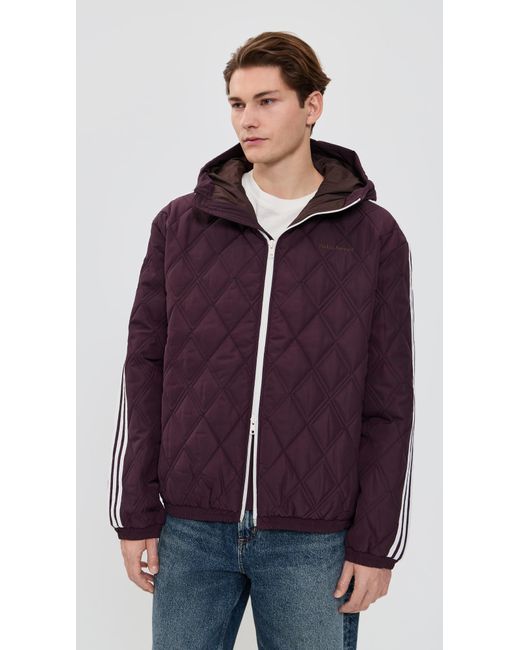 Adidas Purple Quilted Jacket