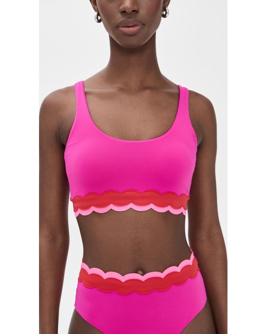 Beach Riot Pink Marin Bikini Top