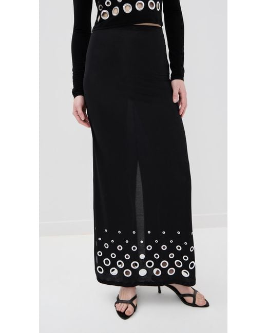 Rabanne Black Long Skirt