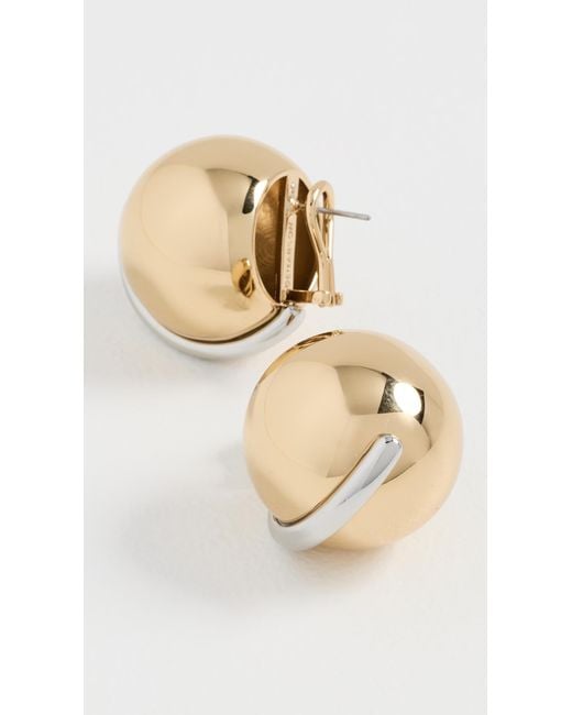 DEMARSON Metallic Jane Oversized Stud Earrings