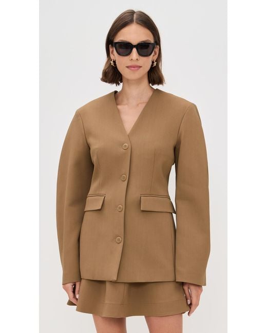 Nanushka Brown Kaori Outerwear