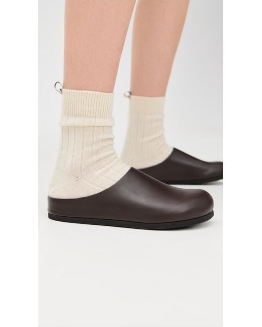 Common Projects Black Leather Clogs