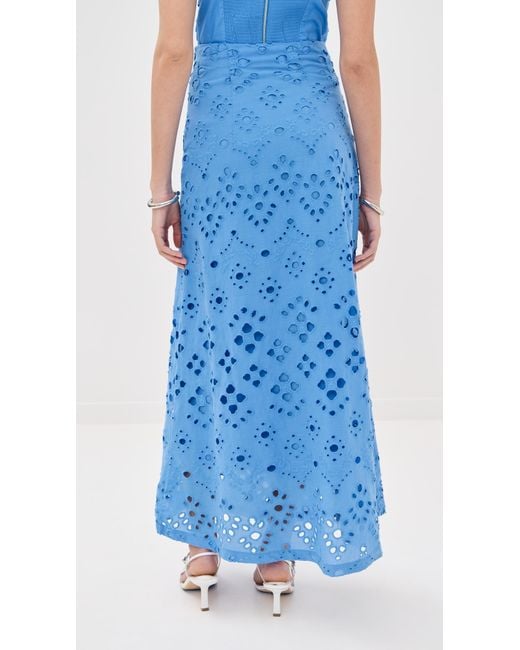 Figue Blue Poppy Skirt