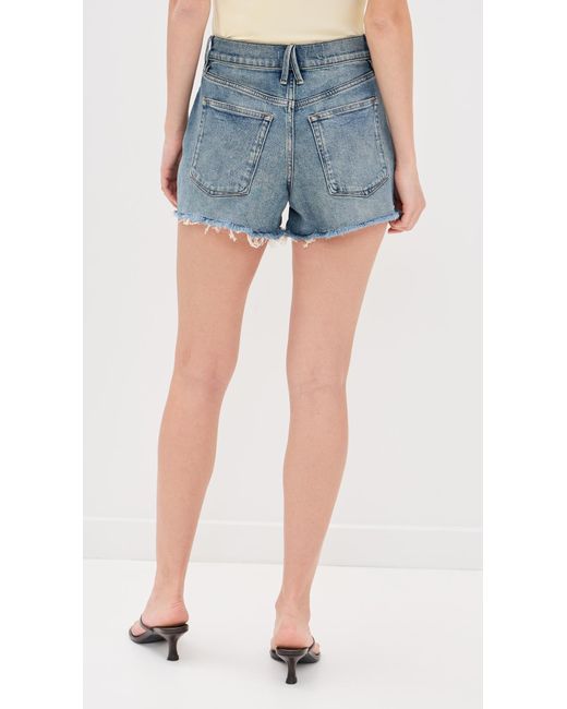 GOOD AMERICAN Blue Good '90S Shorts