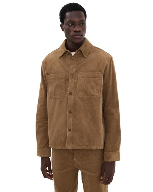 A.P.C. Brown A. P.C. Surchemise Leon Corduroy Jacket for men