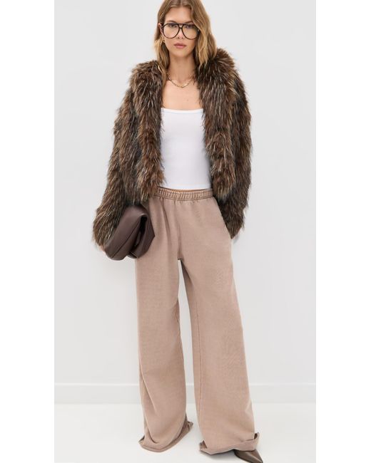 Bailey Rose Brown Faux Fur Coat