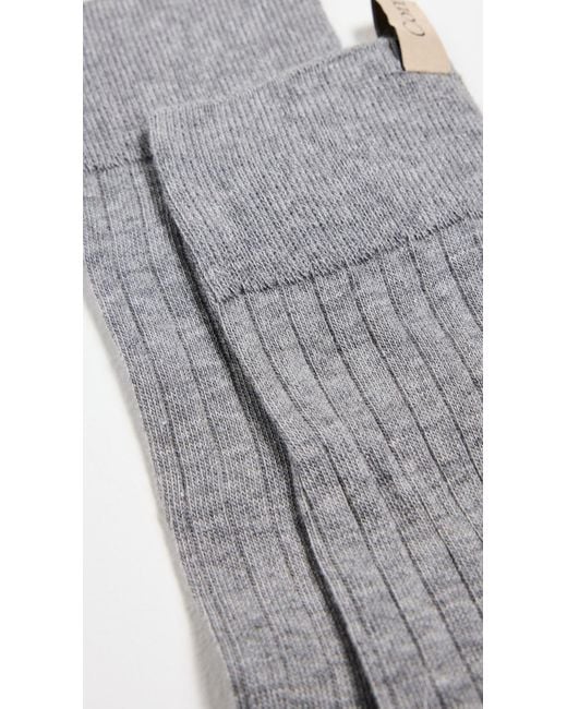 Comme Si Gray The Yves Socks