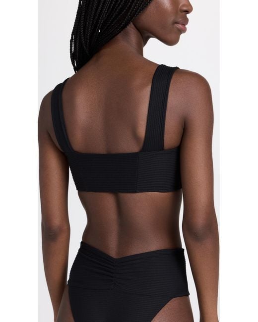 LSPACE Black Marlee Bikini Top