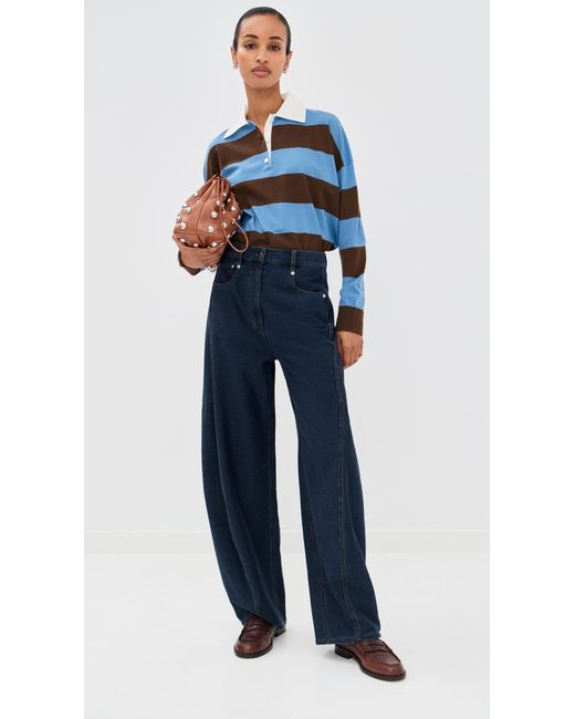 Jonathan Simkhai Blue Carson Rugby Polo