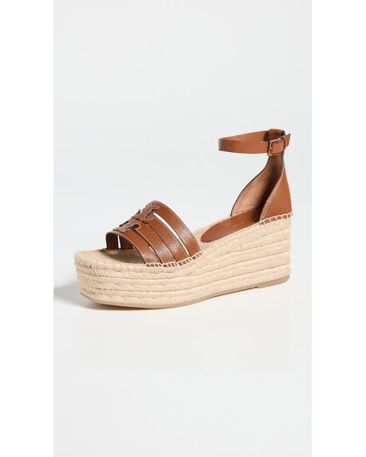 Tory Burch Multicolor Ines Cage Wedge Espadrilles 80mm 9