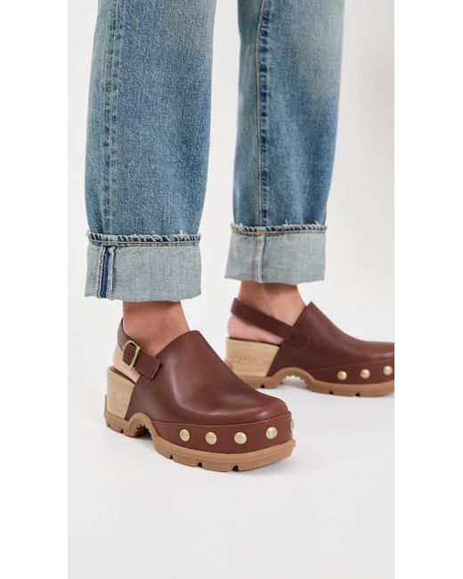 Sorel Brown Roam'N Rvt Clogs