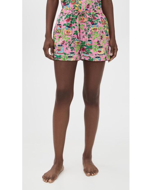 Printfresh Black Shorts Pajama Set
