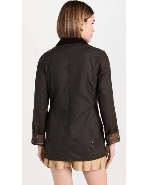 Barbour Black Classic Beadnell Wax Jacket