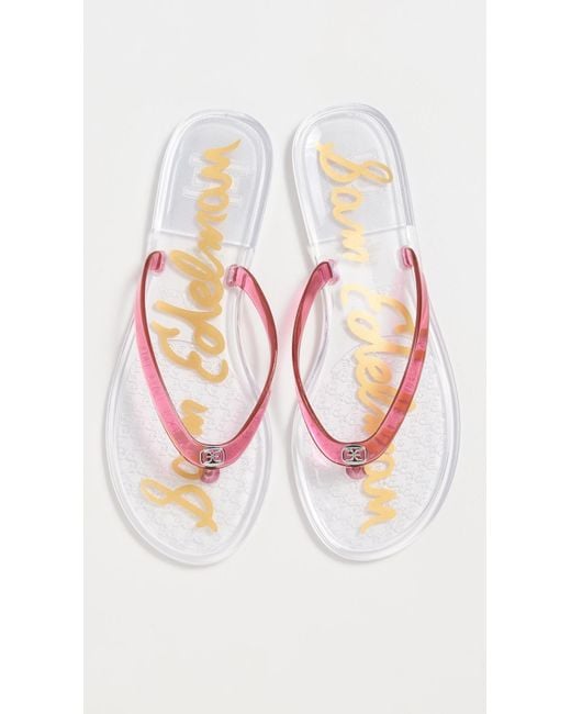 Sam Edelman Black Dean Jelly Flip Flops