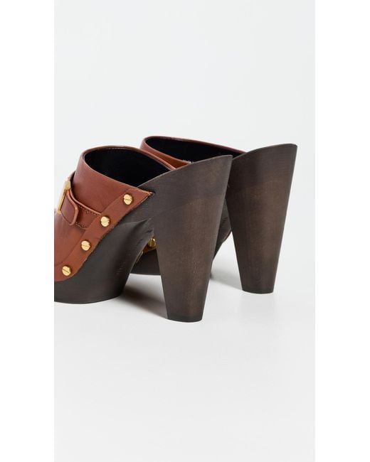 Veronica Beard Brown Giana Clogs