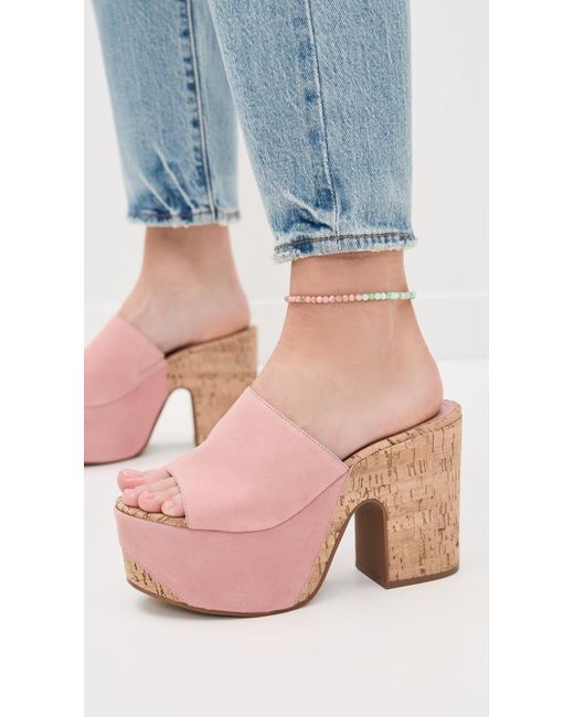 SCHUTZ SHOES Pink Dalle Wave Platform Sandals