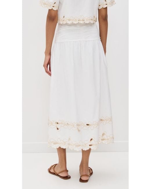 Rails White Sol Skirt