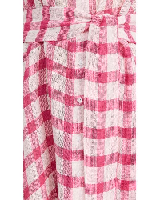 Lisa Marie Fernandez Pink Classic Shirt Dress