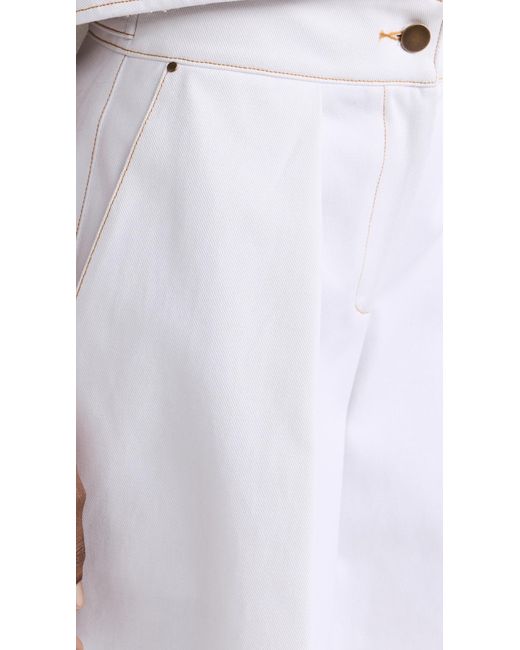 Bach Mai White Deep-pleated Trousers