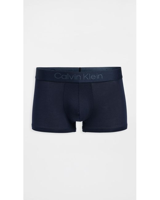 Calvin Klein Blue Ultra Soft Modal 3-Pack Trunks for men