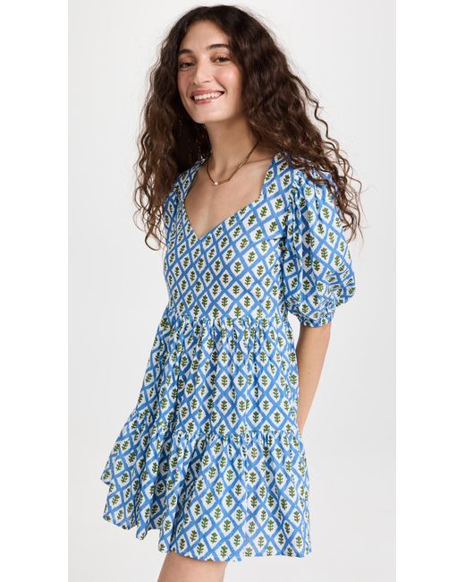 MILLE Cotton Aneli Dress in Blue | Lyst UK