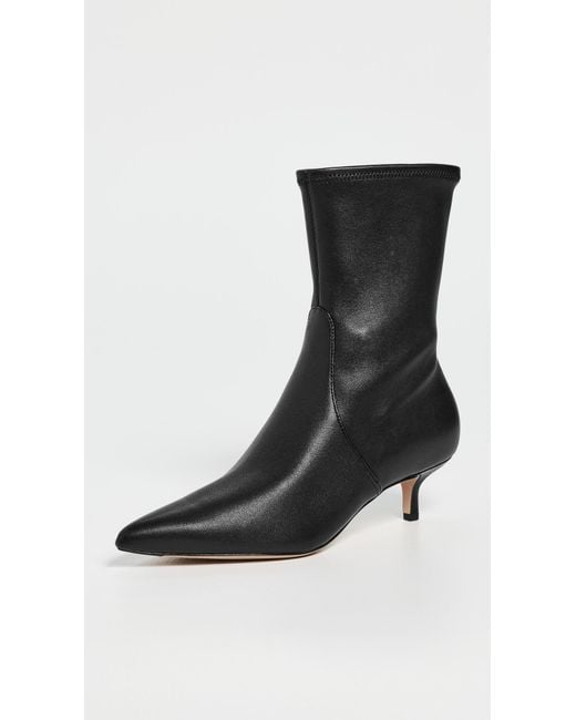 Veronica Beard Black Lisa Stretch Booties