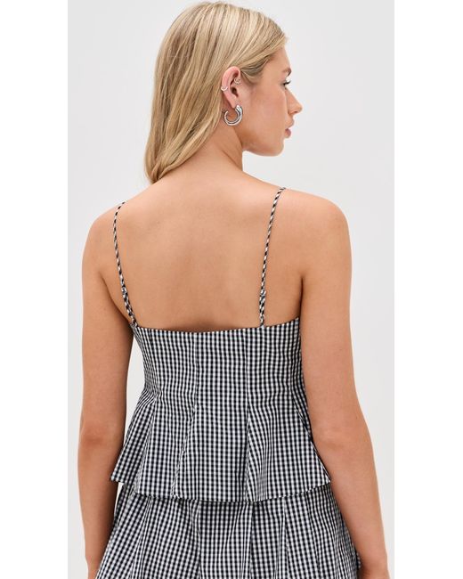 Sea Blue Neci Gingham Camisole