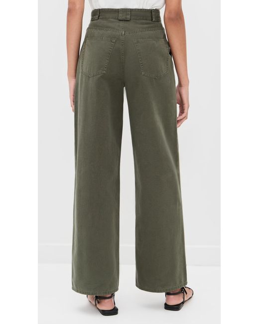 Anine Bing Green Grayson Pants