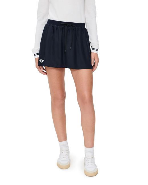 FRAME Black The Tennis Drawstring Skirt