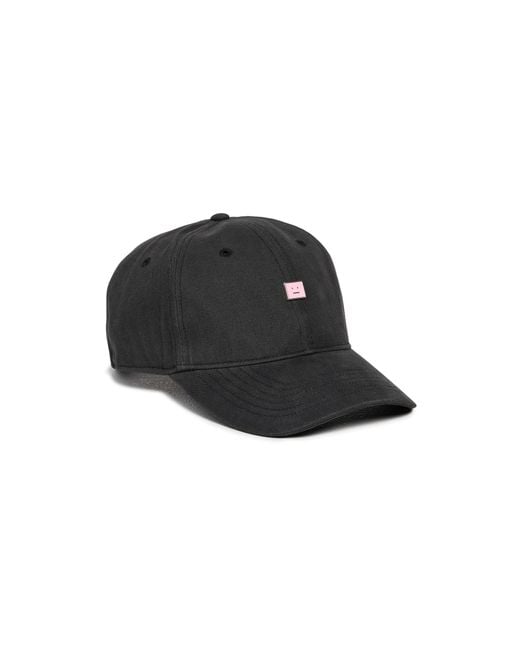Acne Black Cunvo Face Stud Hat