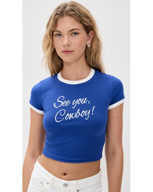 Bailey Rose Blue Cowboy Tee