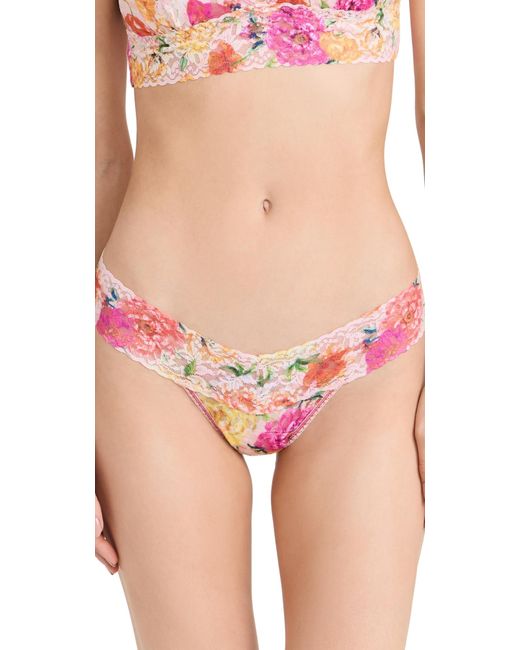 Hanky Panky Bring Me Flowers Low Rise Thong in Red