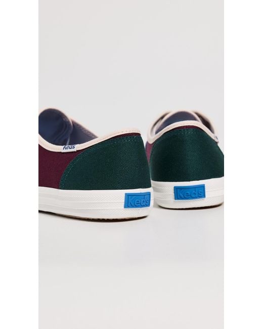 Keds Blue Champion Canvas Colorblock Sneakers