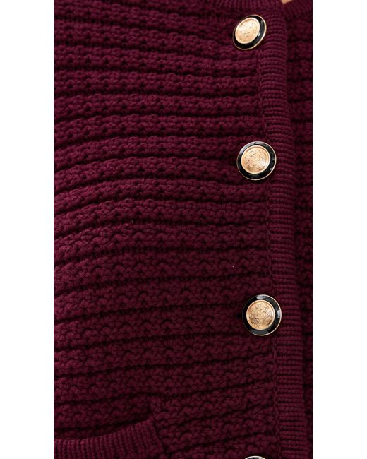 Ba&sh Red Gaspard Cardigan