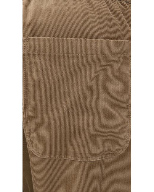 Vince Natural Louie Corduroy Elastic Waist Pants for men