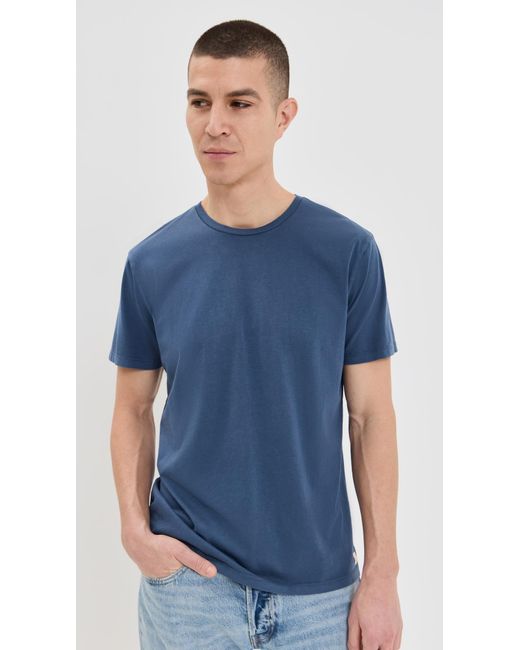 Marine Layer Blue Signature Sea Change Crew Tee for men