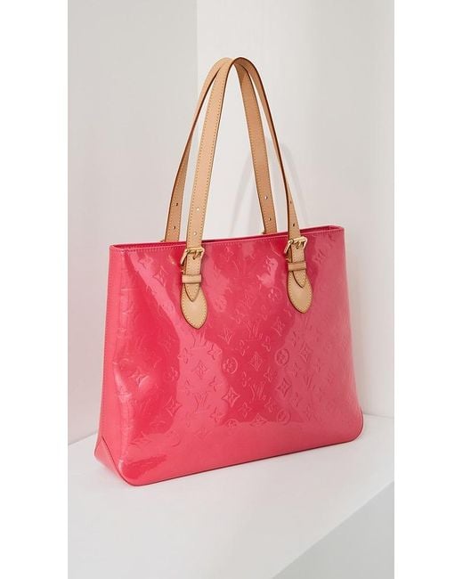What Goes Around Comes Around Louis Vuitton Pink Vernis Brentwood