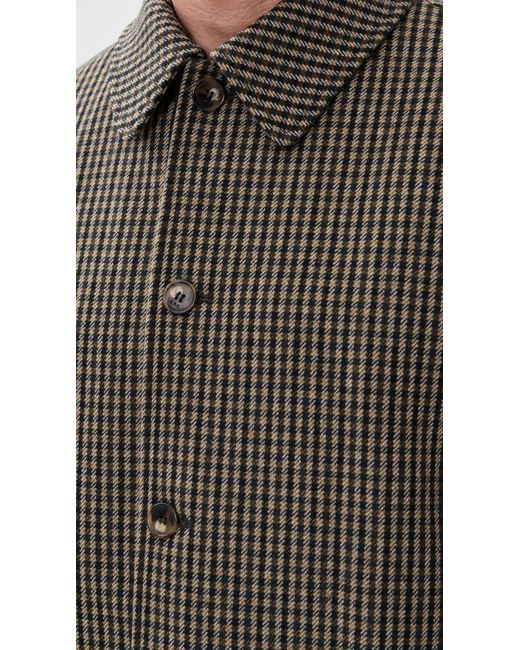 A.P.C. Black A. P.C. Mac Paul Overcoat for men