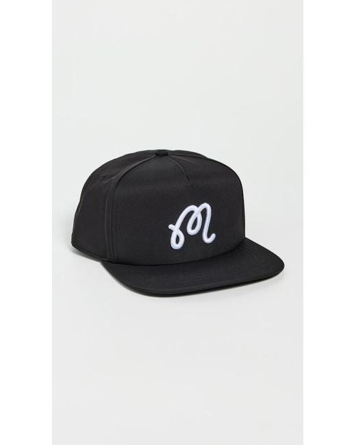 Malbon Golf Black Snapback Hat for men