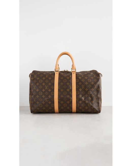 What Goes Around Comes Around Brown Louis Vuitton Monogram Ab Keepall 45 Duffle